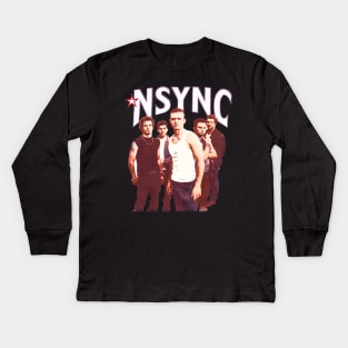 Nsync Vintage Bootlag Kids Long Sleeve T-Shirt